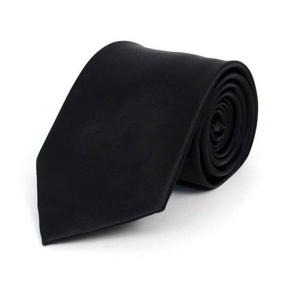 Poly Solid Satin Tie