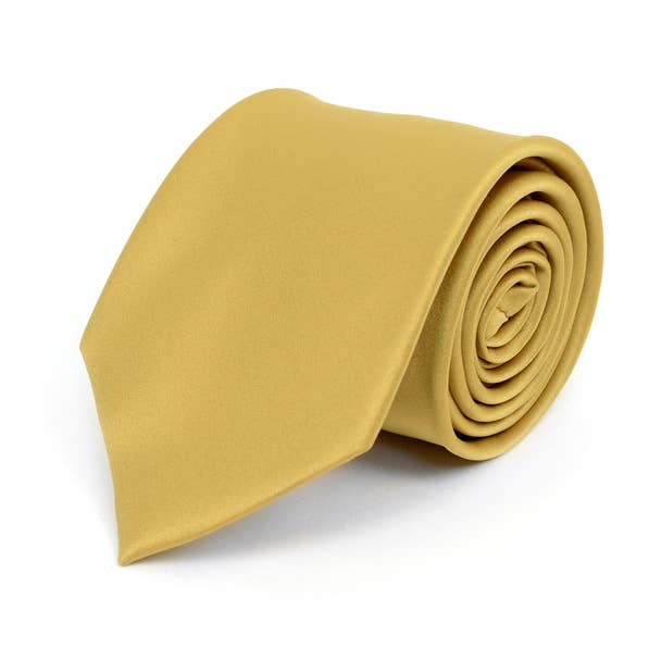 Poly Solid Satin Tie
