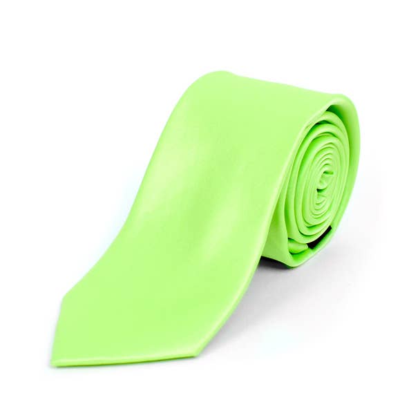 [Promotion] Poly Satin Solid 2.5" Slim Tie