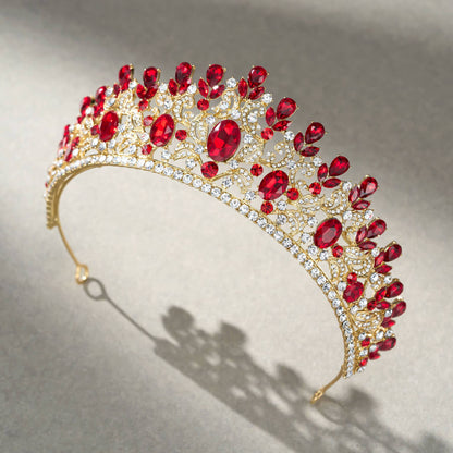 SWEETV costume crystal crowns: Silver