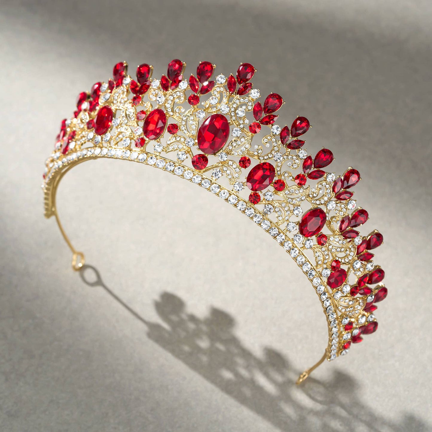 SWEETV costume crystal crowns: Blue