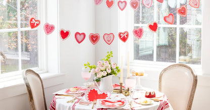 Layered Vintage Heart Banner