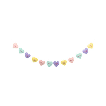 Conversation Felt Heart Banner