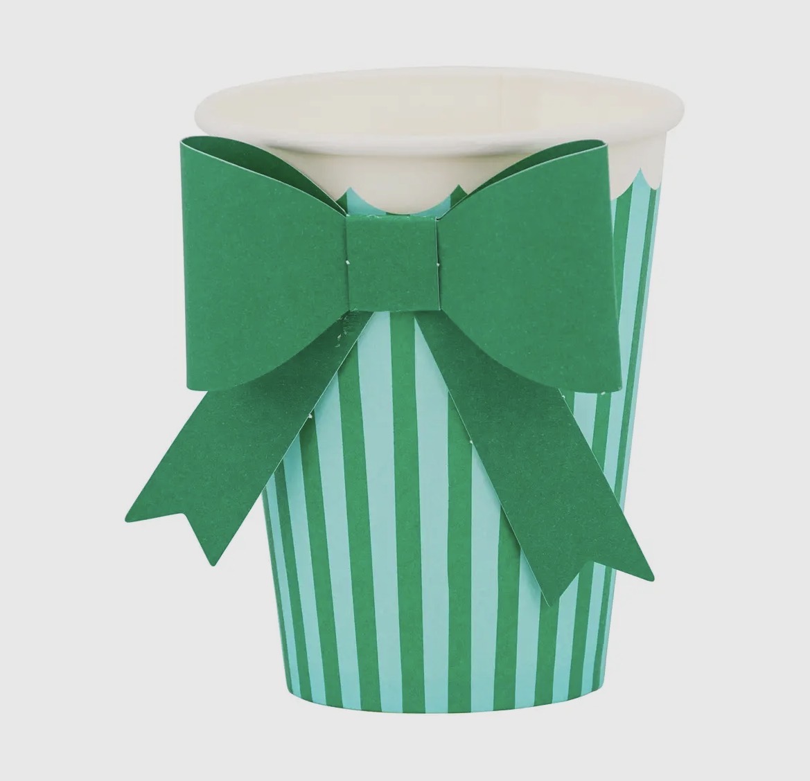 Green and Mint Bow Cups
