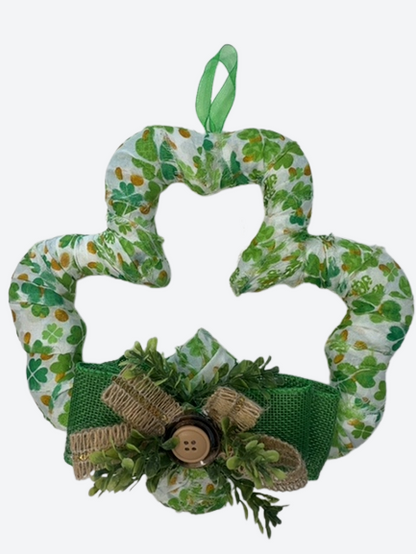 Fabric Shamrock Door Hanger