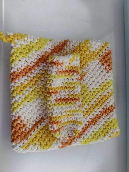 Yellow  Hot Pad & Cast Iron Handle Cover