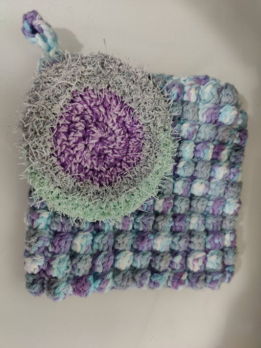 Purple  Hot Pad & Scrubber