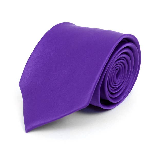 Poly Solid Satin Tie