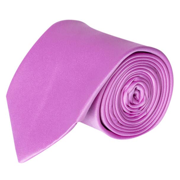 Poly Solid Satin Tie