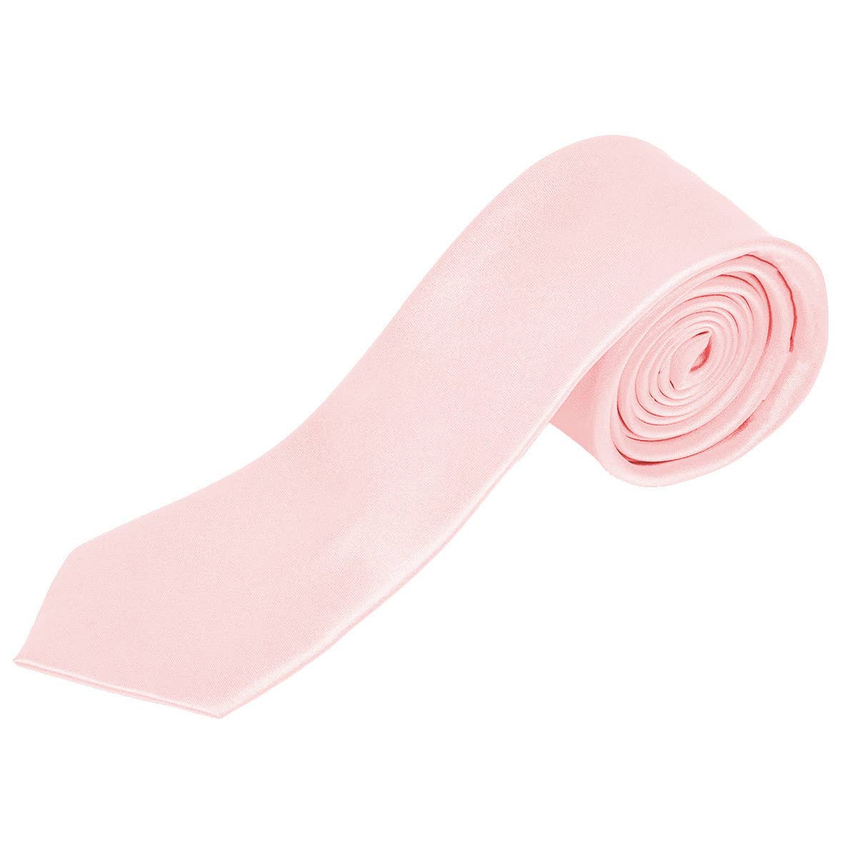 Poly Satin Solid 2.5" Slim Tie