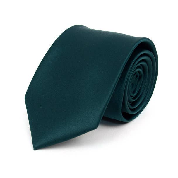 Poly Solid Satin Tie