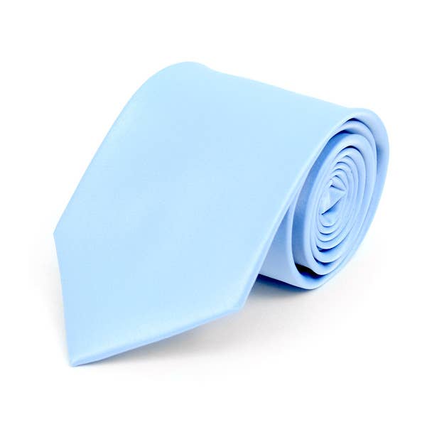 Poly Solid Satin Tie