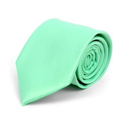 Poly Solid Satin Tie