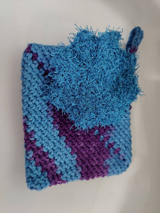 Blue  Hot Pad & Scrubber