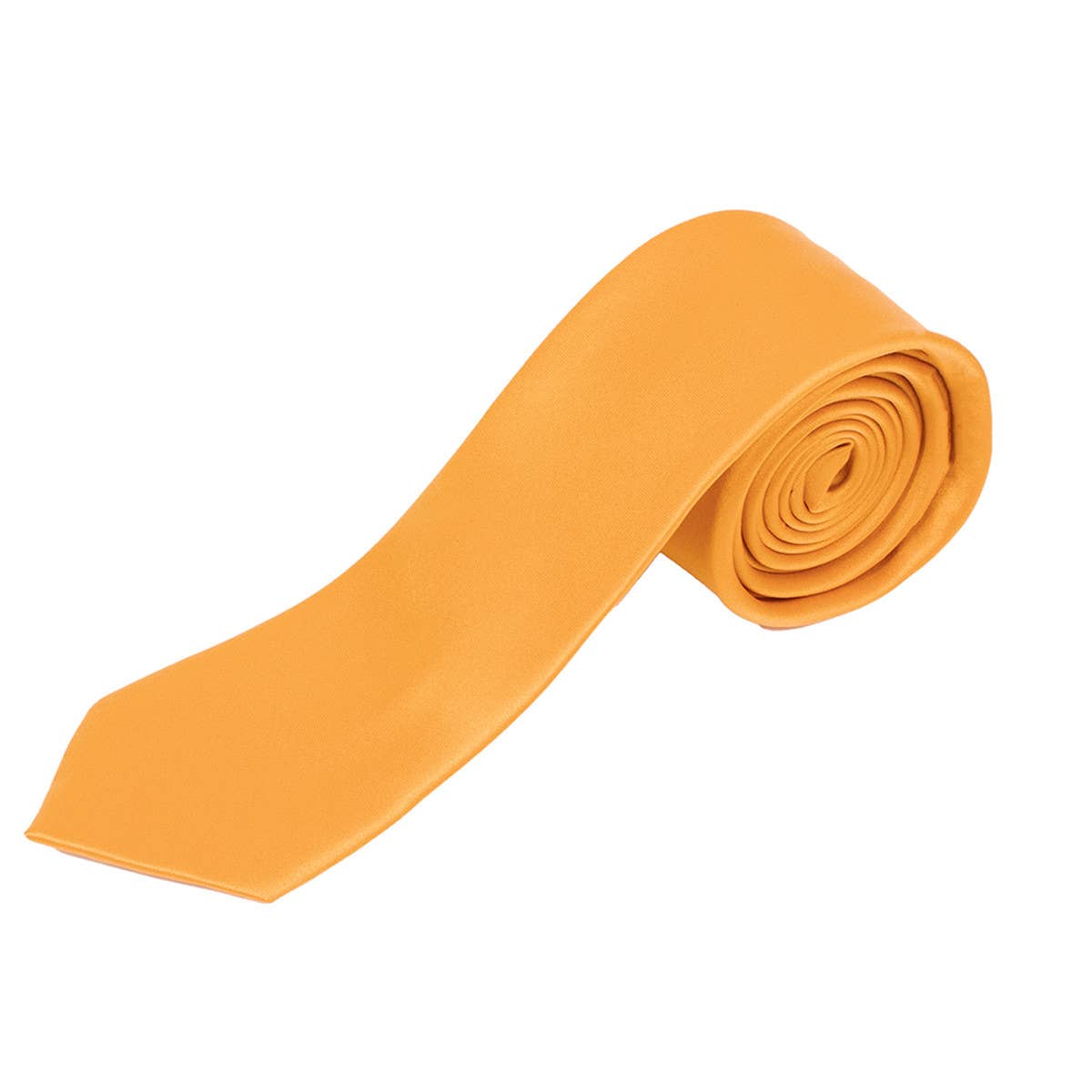 Poly Satin Solid 2.5" Slim Tie