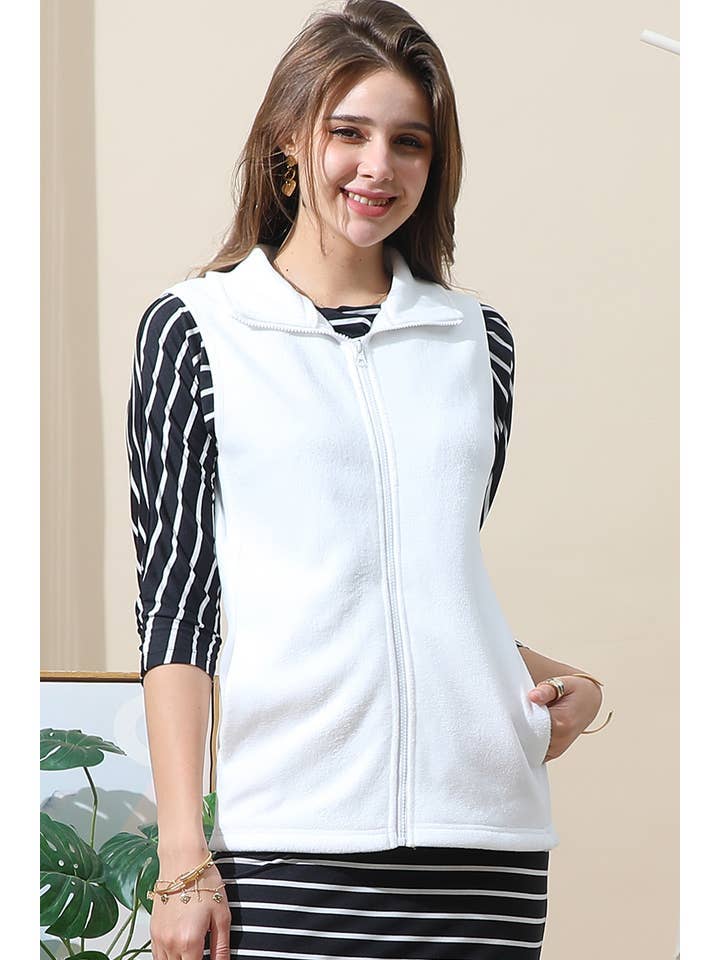 ZIP UP CASUAL VEST
