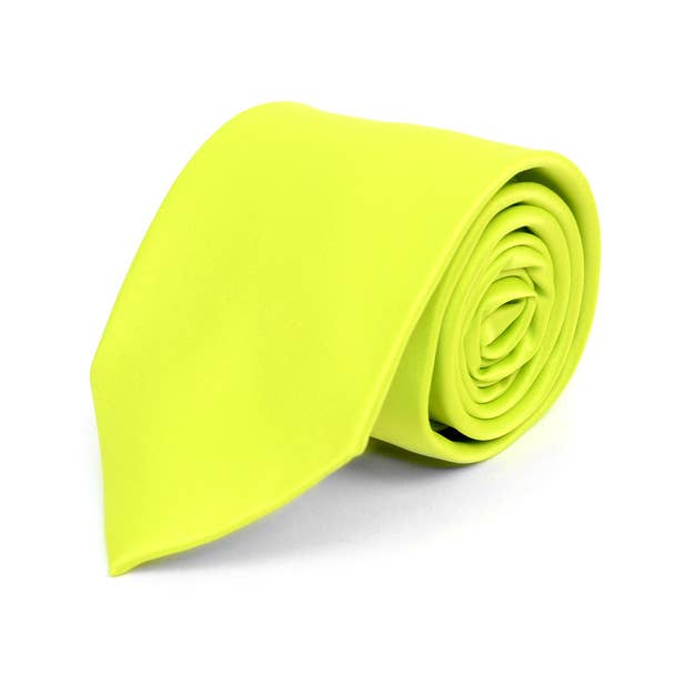 Poly Solid Satin Tie