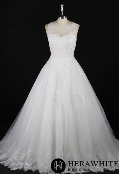 Strapless Lace AppliquÃ©s Beach Wedding Dress