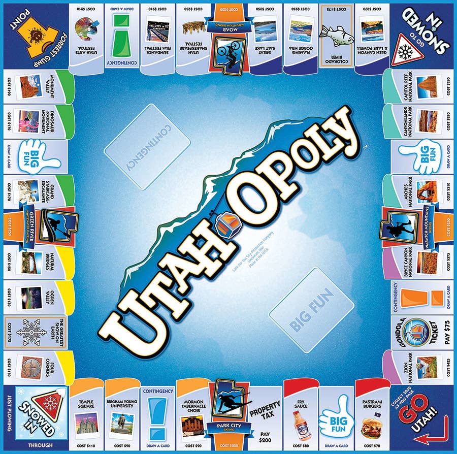 Utah-Opoly (state) Board Game