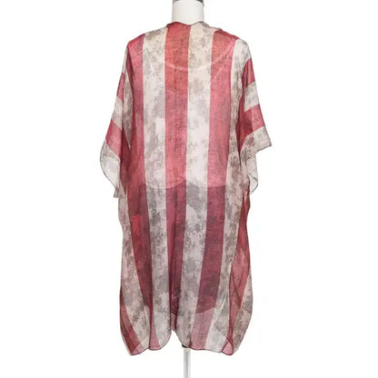 Vintage Inspired Flag Kimono 4