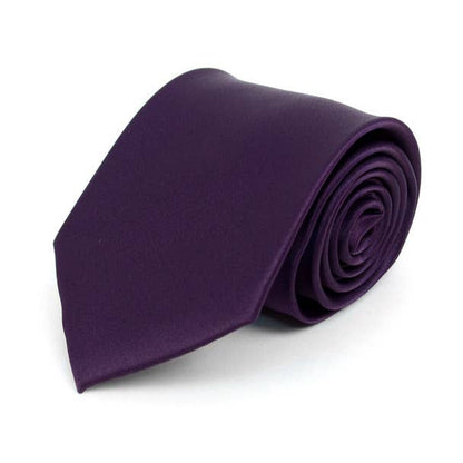 Poly Solid Satin Tie