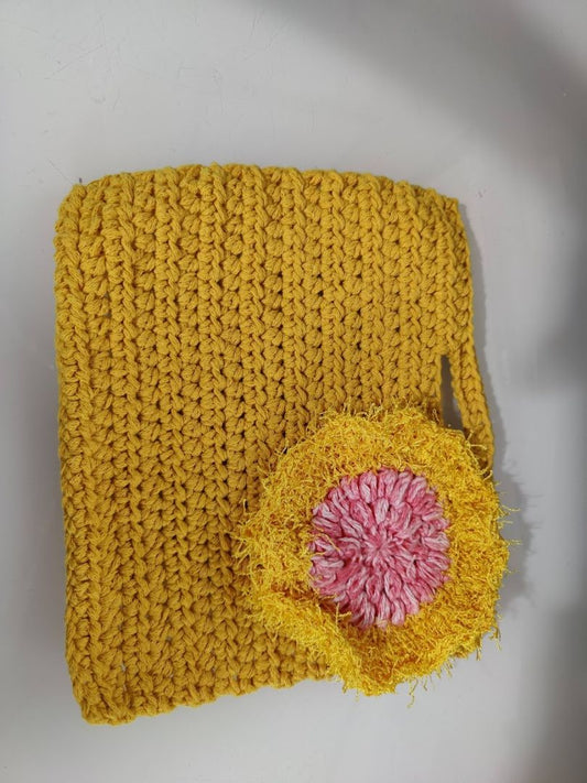 Yellow  Hot Pad & Scrubber