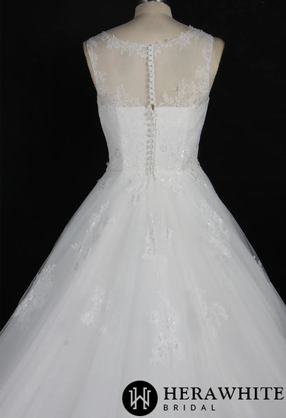 Strapless Lace AppliquÃ©s Beach Wedding Dress