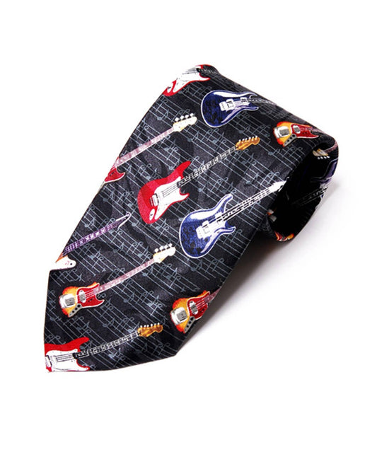 Men's Guitars Novelty Tie