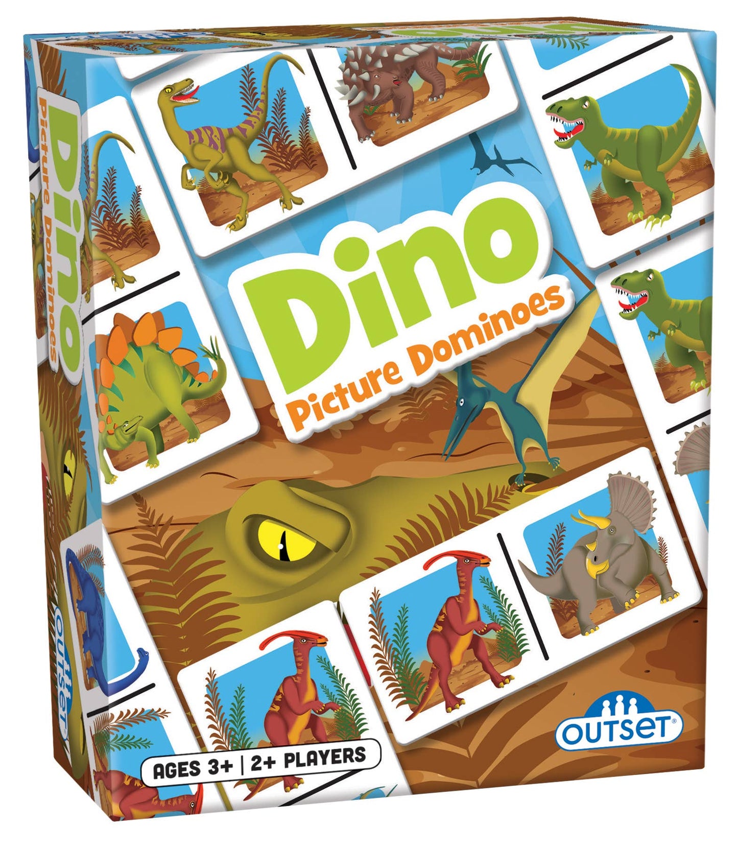 Picture Dominoes: Dino Game for Ages 3+