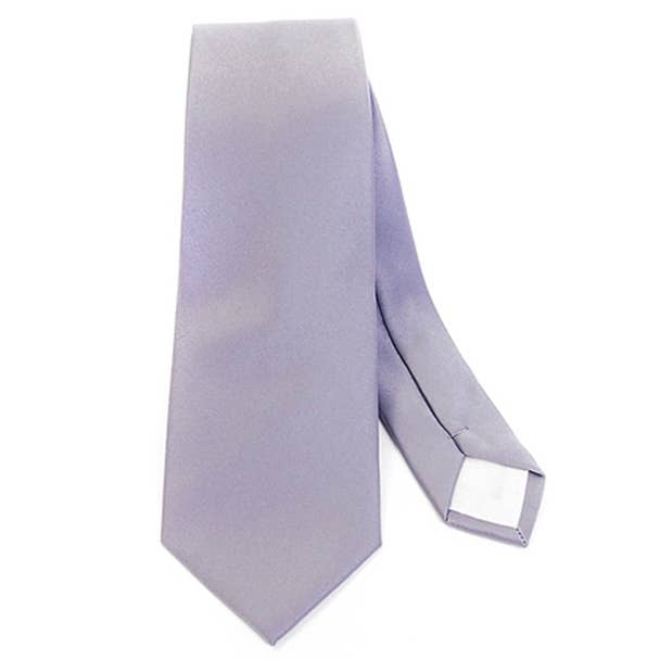 Poly Satin Solid 2.75" Slim Tie