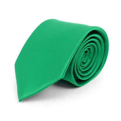 Poly Solid Satin Tie
