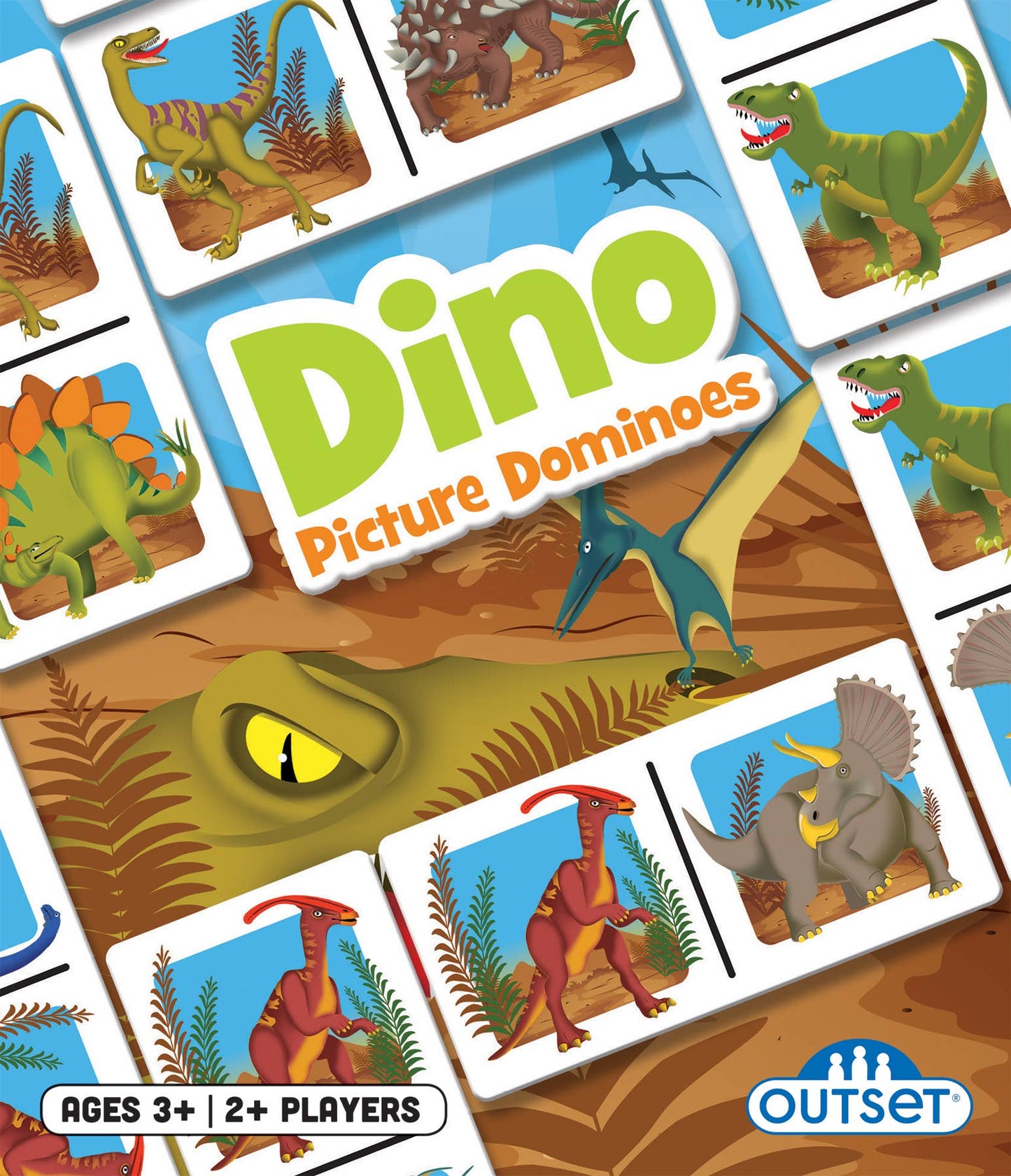 Picture Dominoes: Dino Game for Ages 3+