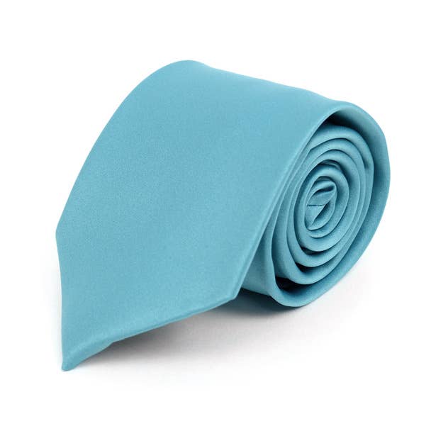 Poly Solid Satin Tie