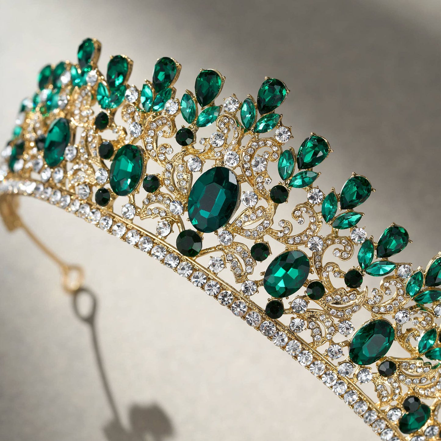 SWEETV costume crystal crowns: Blue