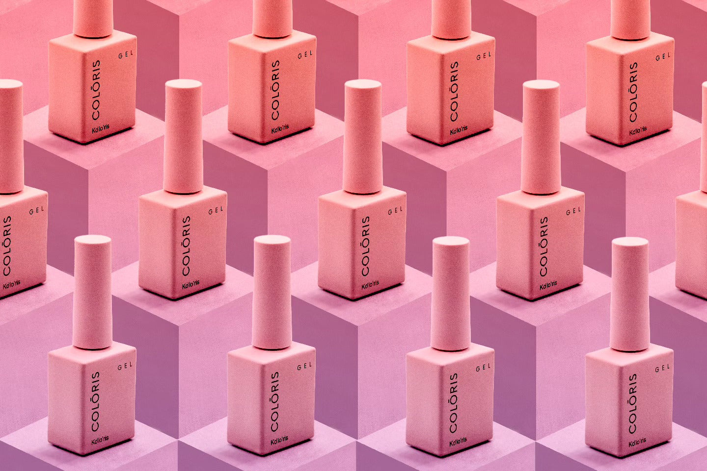 Pink Gel Polish Bottles