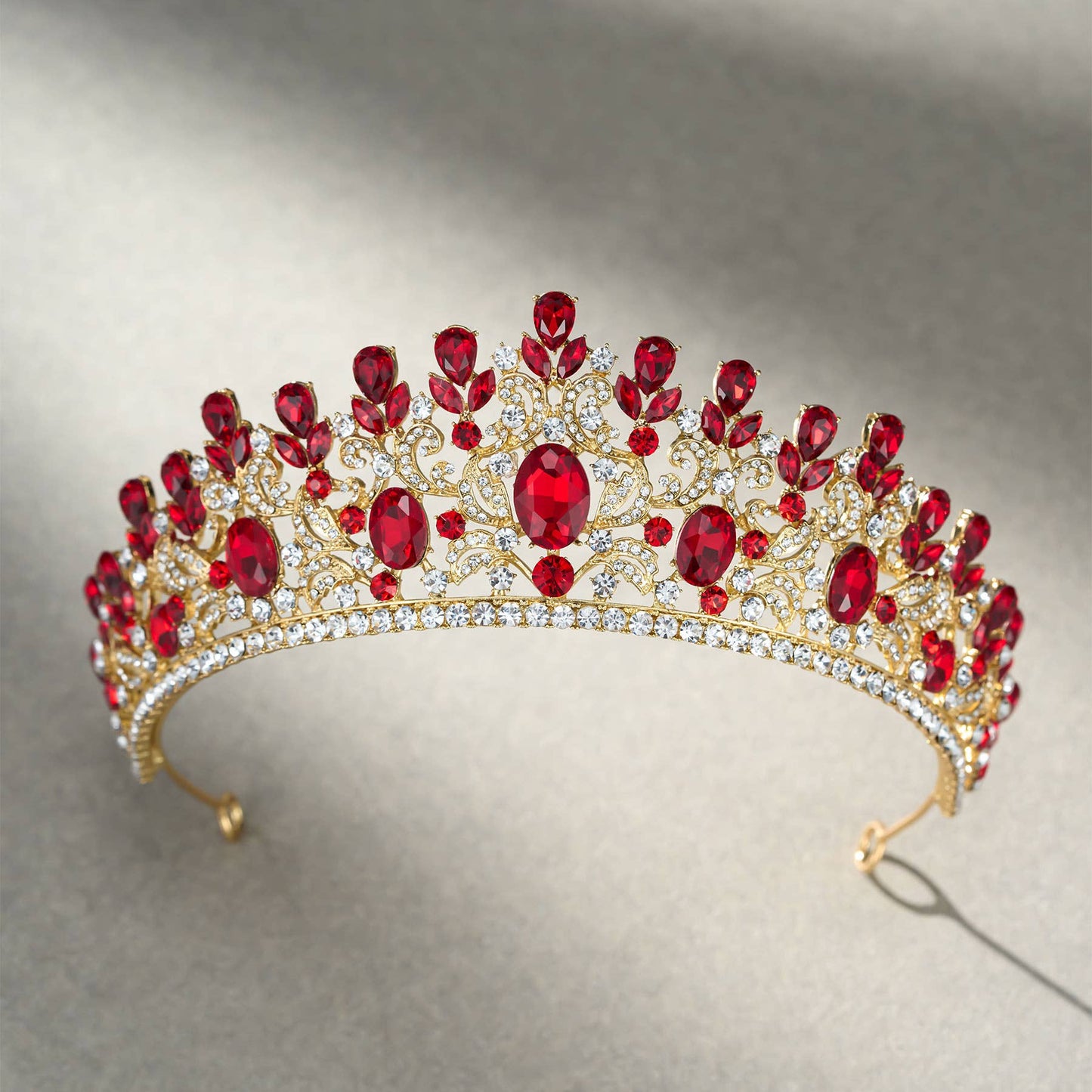 SWEETV costume crystal crowns: Silver