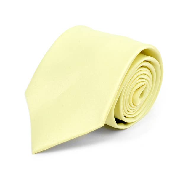Poly Solid Satin Tie