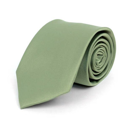 Poly Solid Satin Tie