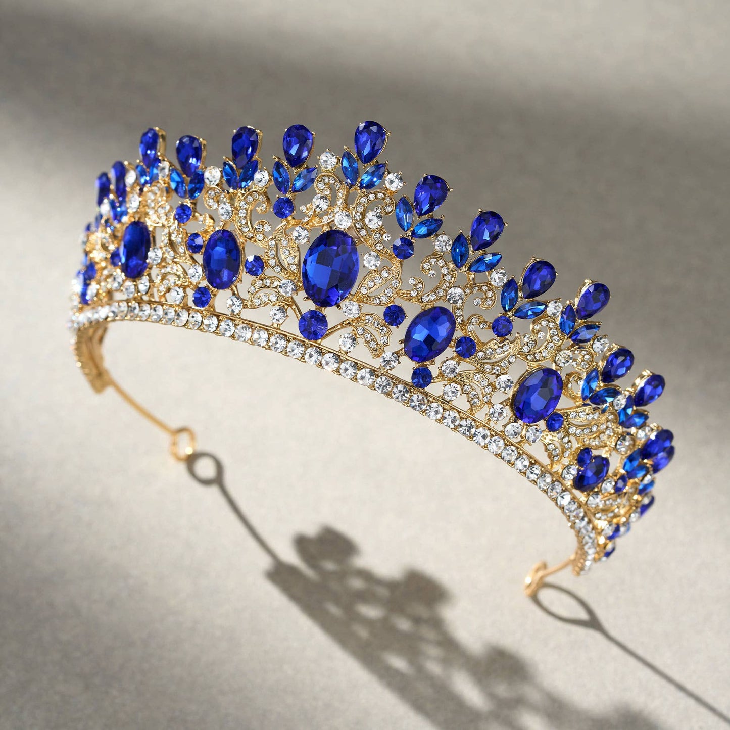 SWEETV costume crystal crowns: Silver