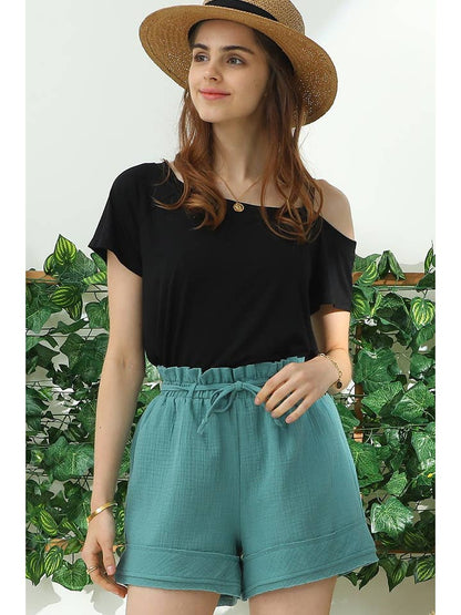 HIGH WAIST VINTAGE W/RAW CUT