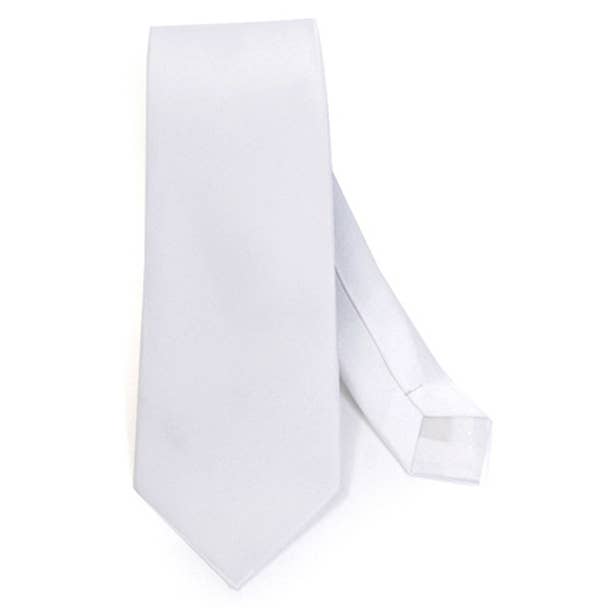 Poly Satin Solid 2.75" Slim Tie