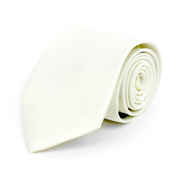 Poly Solid Satin Tie