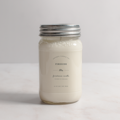 Fireside - Soy Wax Mason Jar Candle