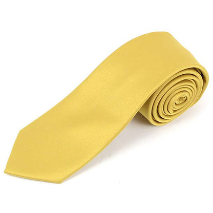 Poly Satin Solid 2.75" Slim Tie