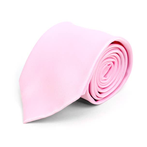 Poly Solid Satin Tie