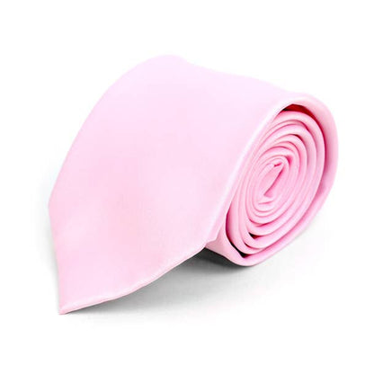 Poly Solid Satin Tie