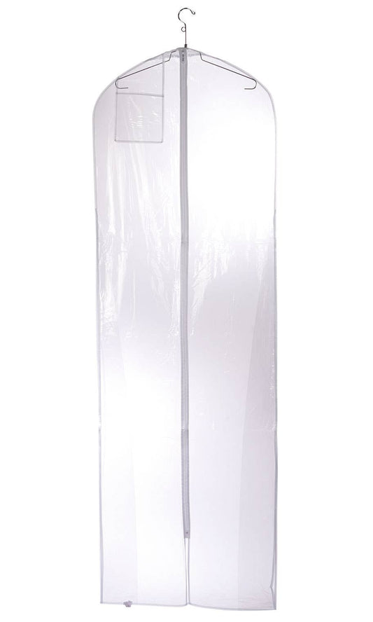 72" Clear Plastic Bridal Gown Covers - Pack of 12