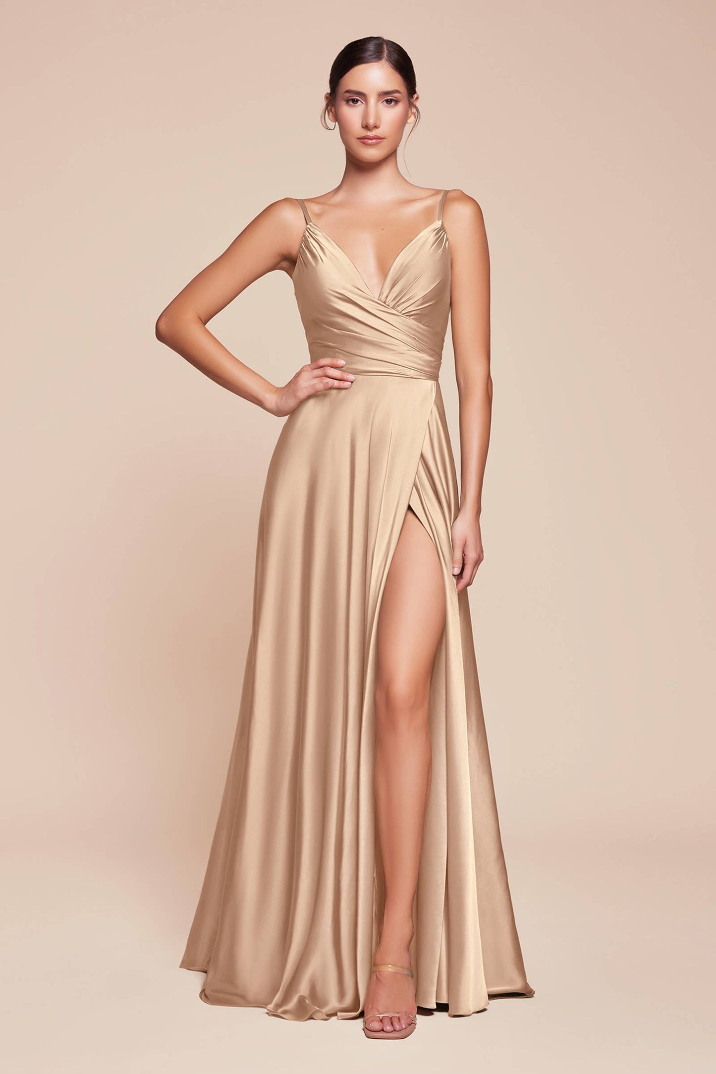 Satin A-Line Sweetheart