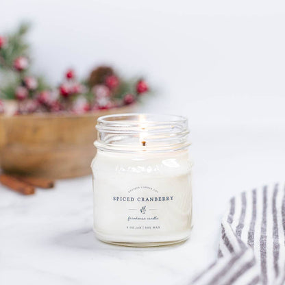 Spiced Cranberry - Soy Wax Mason Jar Candle