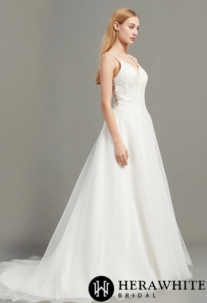 Sweetheart Bridal Wedding Gown With Low Back